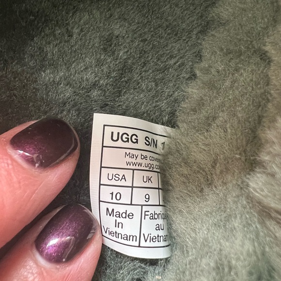 UGG Green Suede Slippers mens size 10 - Picture 6 of 6